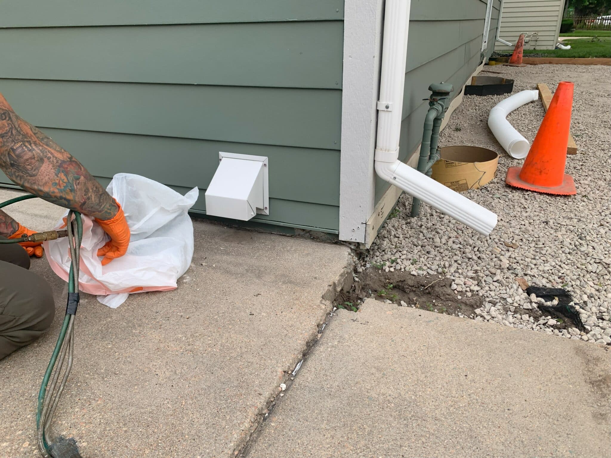 Concrete Driveway Leveling in Littleton